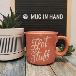 Hot stuff coral stoneware mug